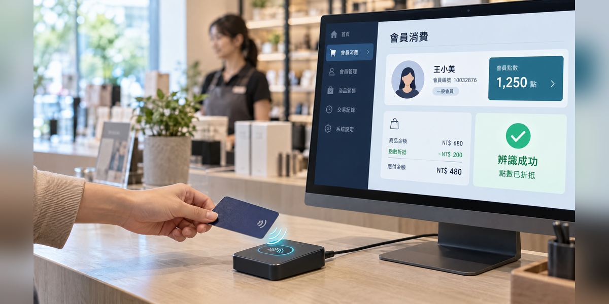 NFC 感應應用示意圖